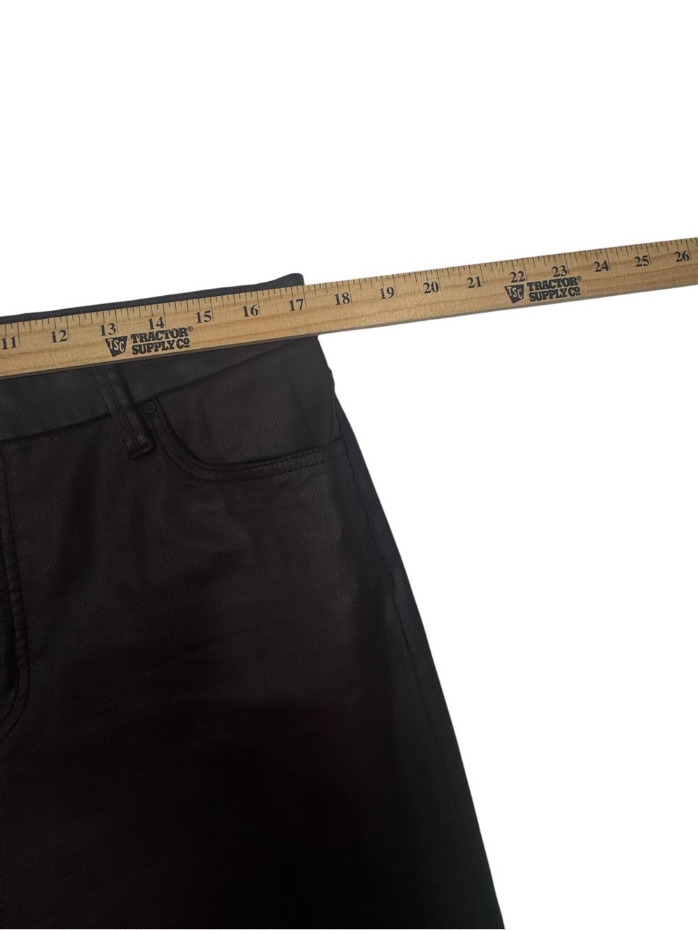 New Kut from the Kloth Meg Coated High Rise Fab Ab Wide Leg brown 14 - Picture 9 of 13